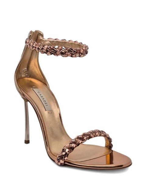 Casadei beaded heeled sandals - Pink - zdjęcie produktu nr 2