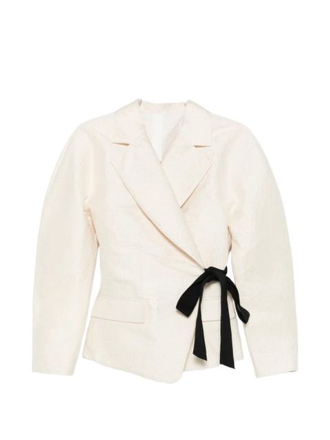 Lanvin wrap-design jacket - Neutrals - zdjęcie produktu nr 1