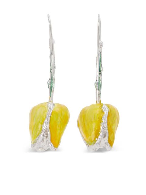 Marni Tulip earrings - Yellow