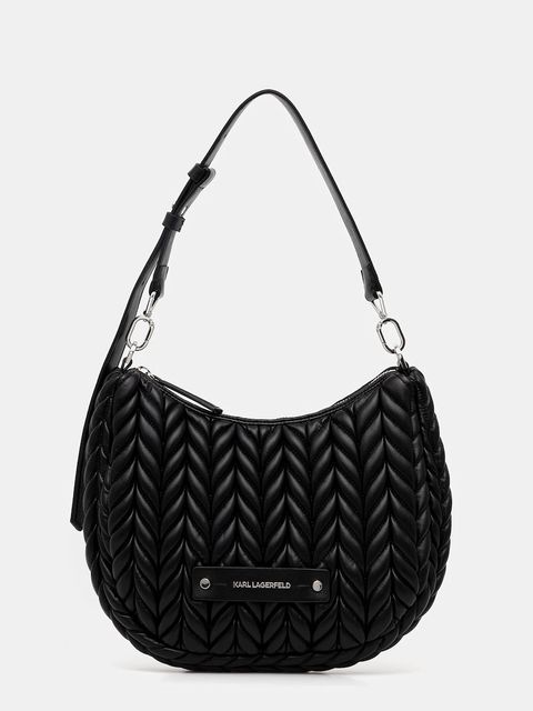 Karl Lagerfeld torebka K/WEAVE kolor czarny B1W30080 - zdjęcie produktu nr 1