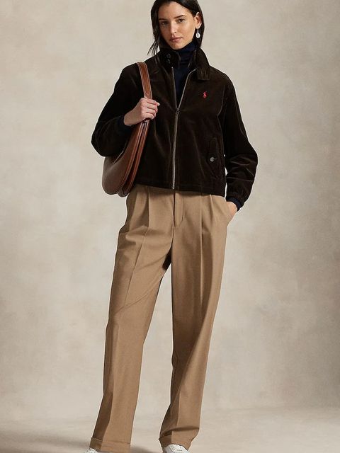 Polo Ralph Lauren kurtka bawełniana kolor brązowy przejściowa 211941067 - zdjęcie produktu nr 2