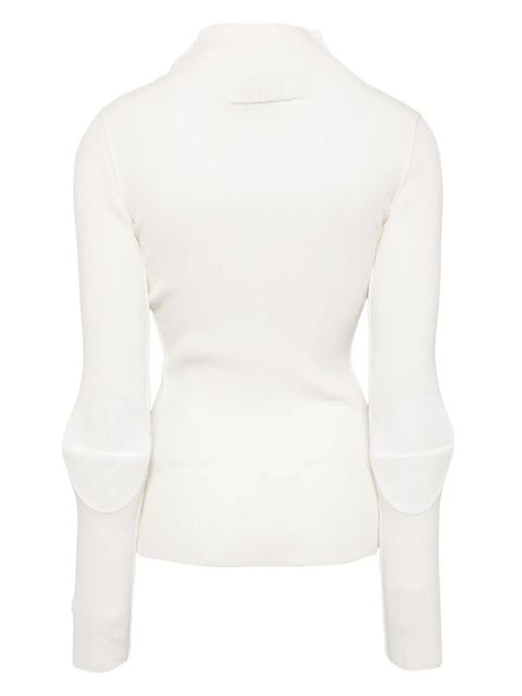 MM6 Maison Margiela high-neck top - Neutrals - zdjęcie produktu nr 2