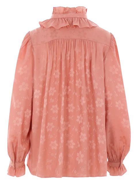 Chloé floral-jacquard shirt - Pink - zdjęcie produktu nr 2