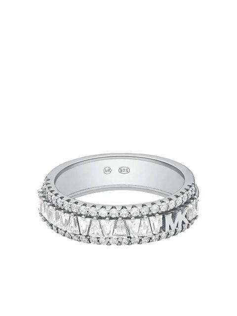 Michael Kors logo-plaque ring - Silver - zdjęcie produktu nr 2