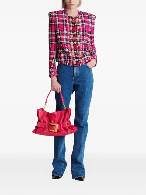 Balmain plaid button jacket - Pink - zdjęcie produktu nr 2