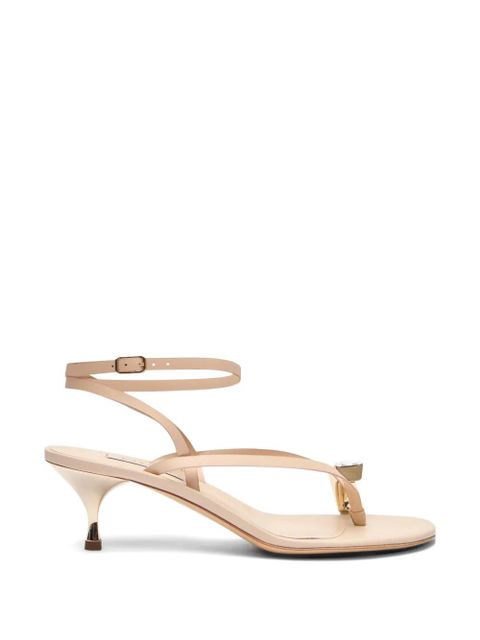 Casadei Julia leather sandals - Neutrals - zdjęcie produktu nr 1