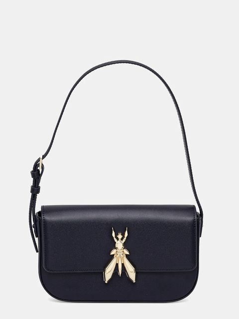 Patrizia Pepe torebka skórzana kolor granatowy 8B0231 L061 - zdjęcie produktu nr 1