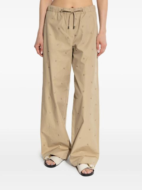 The Attico Estate Meravigliosa straight-leg trousers - Neutrals