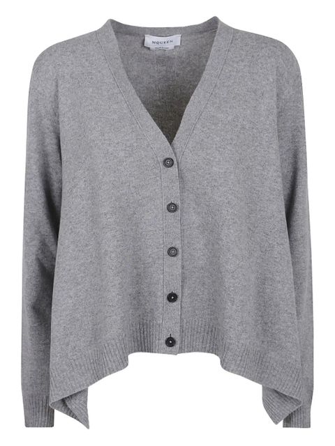 Alexander McQueen cashmere button cardigan - Grey - zdjęcie produktu nr 1