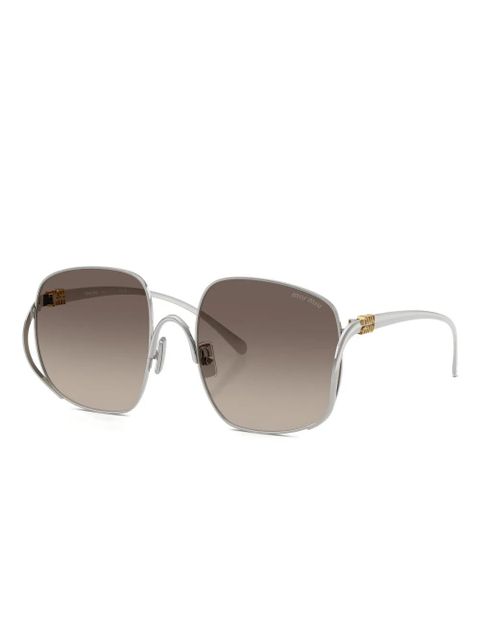 Miu Miu Eyewear square-frame sunglasses - Grey - zdjęcie produktu nr 1