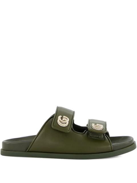 Gucci double-buckle embellished sandals - Green - zdjęcie produktu nr 1