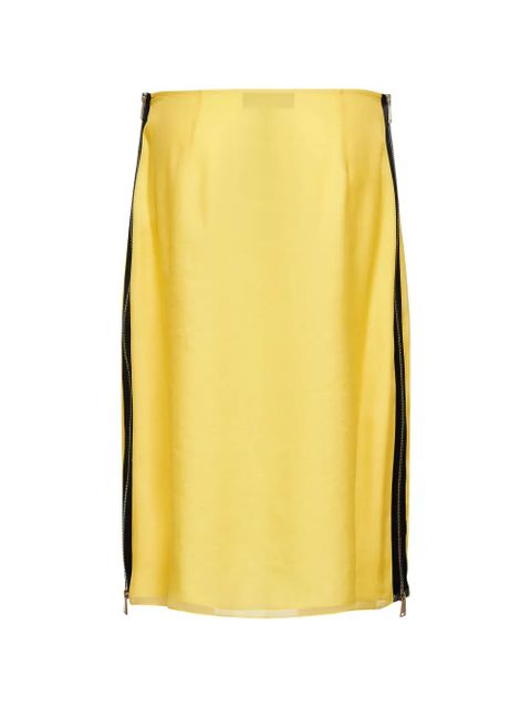 FENDI organza midi straight skirt - Yellow - zdjęcie produktu nr 2