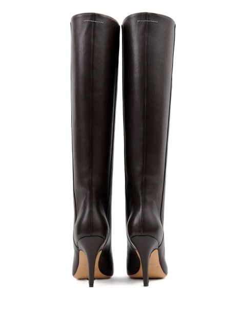 MM6 Maison Margiela knee-high heeled boots - Brown