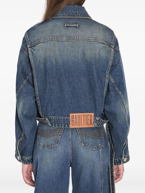 Jean Paul Gaultier Strap denim jacket - Blue