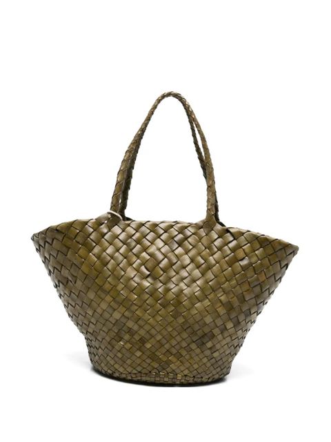DRAGON DIFFUSION Egola woven tote bag - Green - zdjęcie produktu nr 1