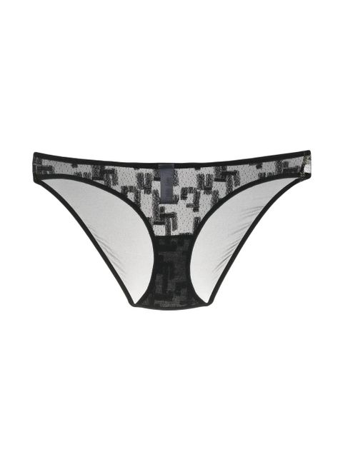 ERES semi-sheer design briefs - Black - zdjęcie produktu nr 2