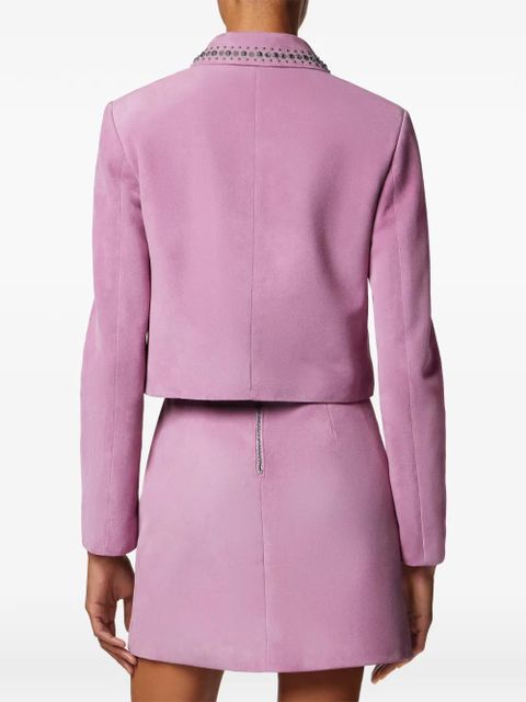 Versace embellished suede jacket - Pink