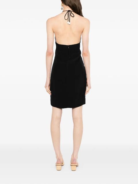 FARM Rio floral-embellished mini dress - Black