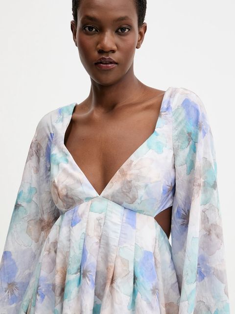 Bardot sukienka kolor niebieski mini rozkloszowana 59858DB2 - zdjęcie produktu nr 2