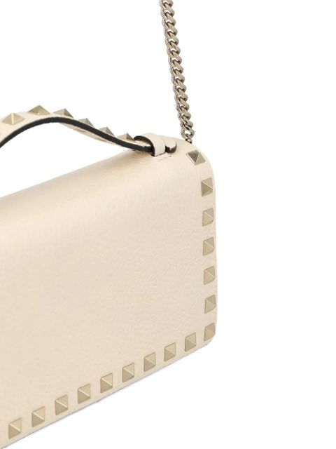 Valentino Garavani rockstud chain-strap cross body bag - Neutrals