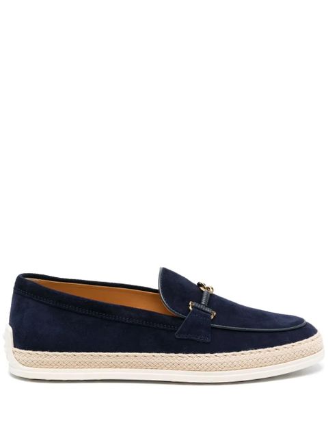 Tod's suede espadrille loafers - Blue - zdjęcie produktu nr 1