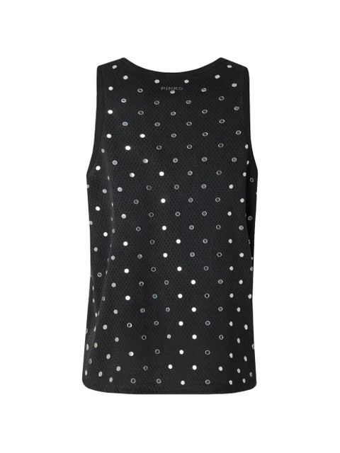PINKO mirror-detail tank top - Black - zdjęcie produktu nr 2