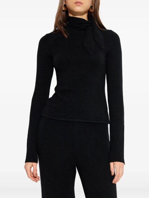 Cult Gaia Merida tie-neck sweater - Black - zdjęcie produktu nr 2