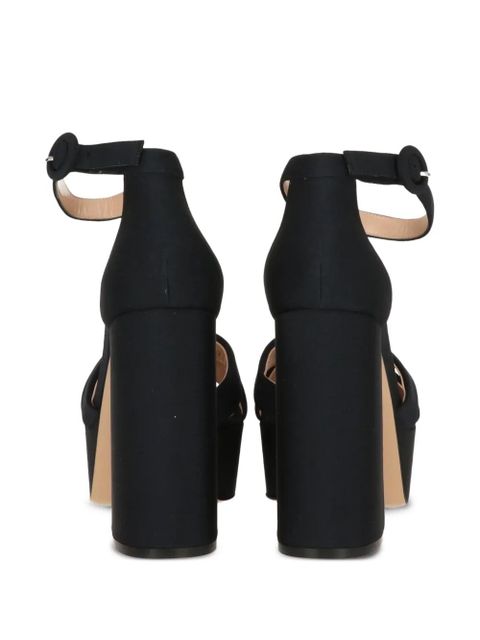 Gianvito Rossi ankle-strap platform sandals - Black