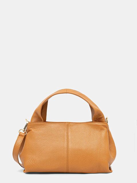 Answear.LAB torebka skórzana kolor brązowy