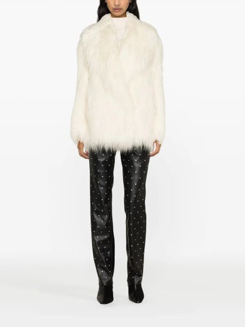 The Frankie Shop Liza faux-fur coat - White