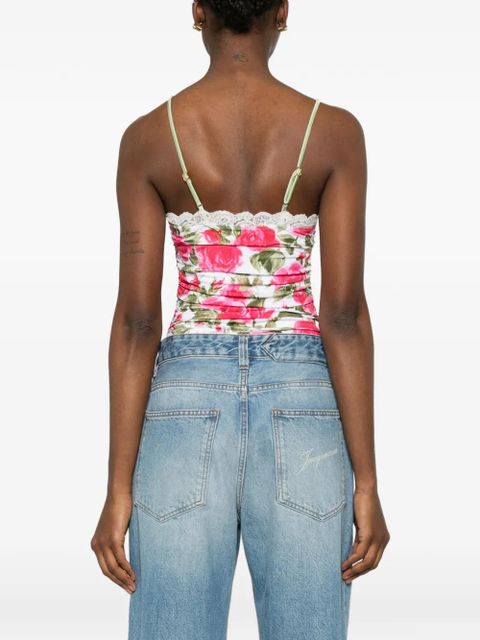 Chloé floral lace bodysuit - White