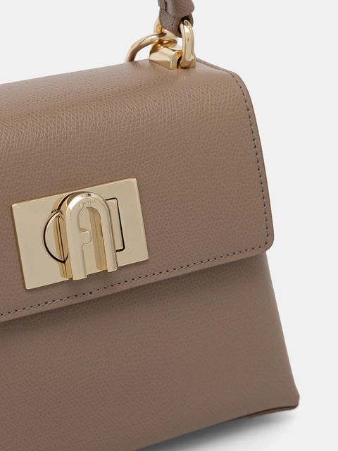 Furla torebka skórzana kolor beżowy WB00109.ARE000.1257S