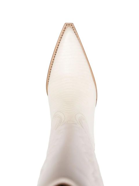 Paris Texas embroidered-design pointed-toe boots - Neutrals