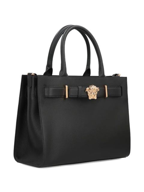 Versace Medusa leather tote bag - Black