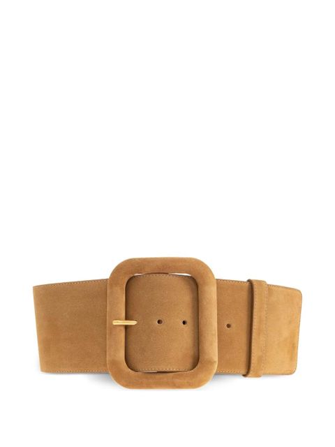 AMI Paris square-buckle leather belt - Neutrals - zdjęcie produktu nr 1