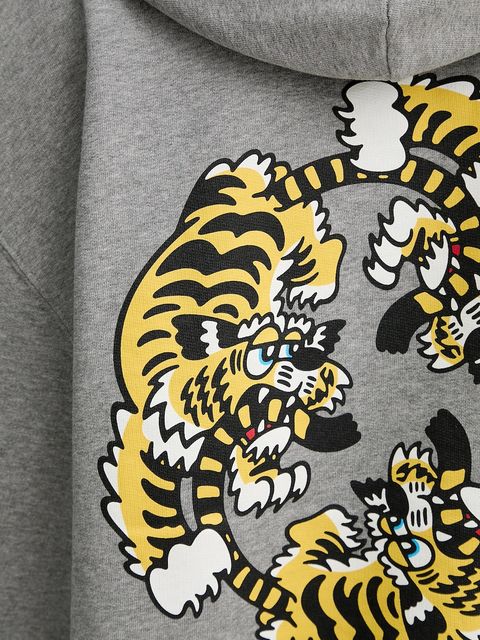 Kenzo bluza bawełniana x Verdy kolor szary z aplikacją FF58SW2404MF.94