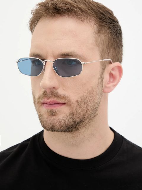 Ray-Ban okulary przeciwsłoneczne kolor srebrny 0RB3947