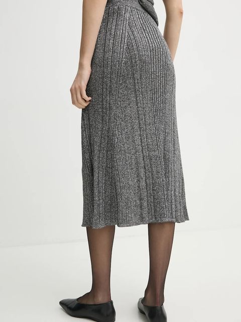 AERON spódnica MOSSY kolor szary midi rozkloszowana SK233562 - zdjęcie produktu nr 2