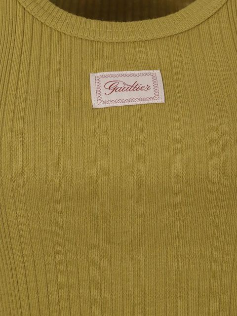 Jean Paul Gaultier ribbed-knit mini dress - Green - zdjęcie produktu nr 2