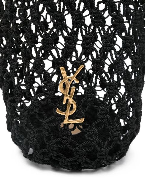 Saint Laurent Cassandre large shoulder bag - Black