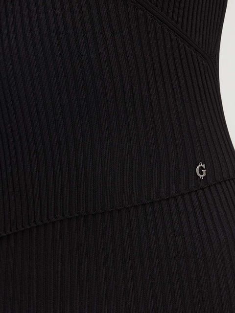 Guess sukienka LUCILLE kolor czarny mini dopasowana W4YK07 Z2U00