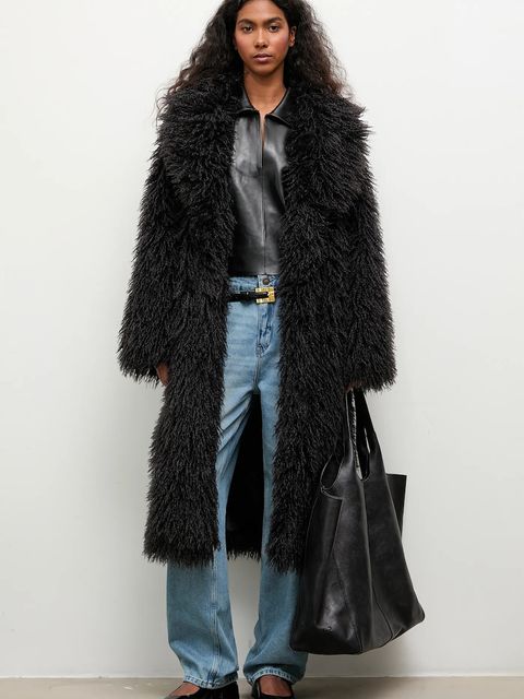 Answear.LAB płaszcz kolor czarny