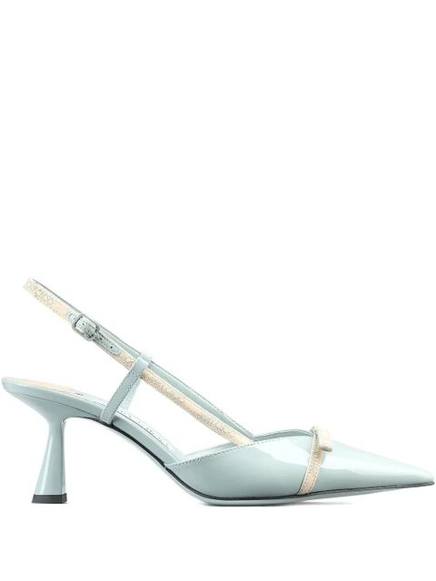 Jimmy Choo slingback leather pumps - Blue - zdjęcie produktu nr 1