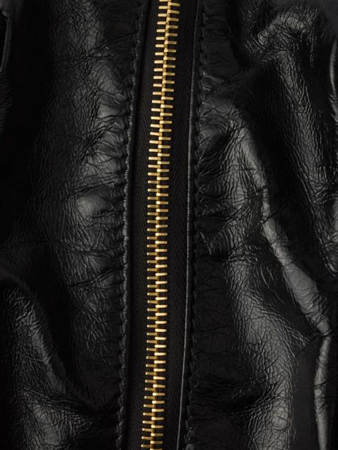 Prada mini leather tote bag - Black