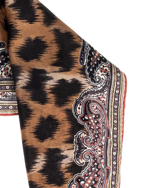 ETRO animal-print scarf - Brown - zdjęcie produktu nr 2