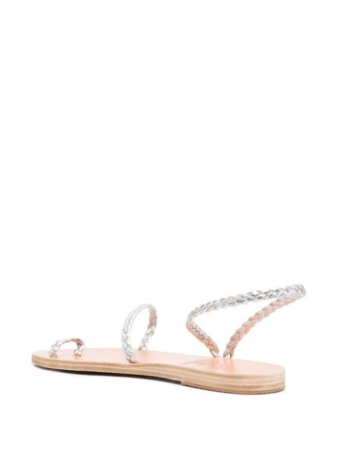 Ancient Greek Sandals braided open-toe sandals - Silver