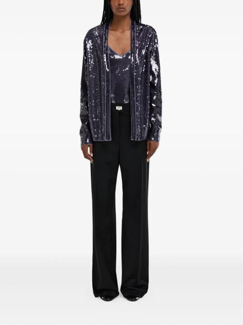 Ferragamo buckle-fastening tailored trousers - Black