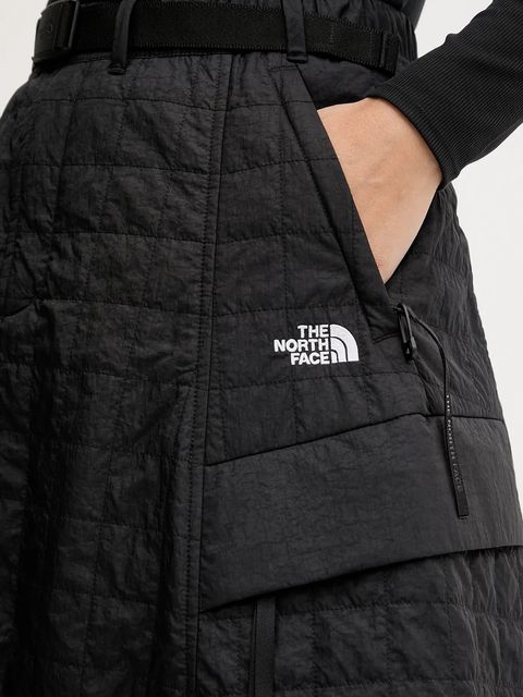 The North Face spódnica Quilted Volume kolor czarny midi rozkloszowana NF0A8E7BJK31