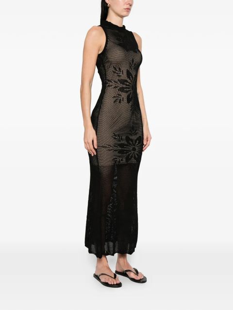 TWINSET round-neck maxi dress - Black