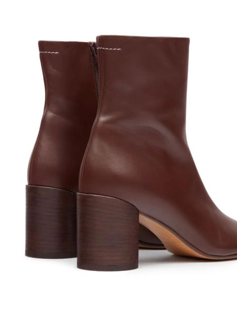 MM6 Maison Margiela 70mm Anatomic ankle boots - Brown